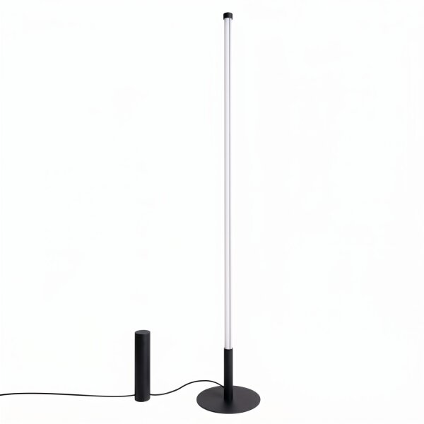 LED Stehlampe dimmbar Schwarz 4000K H:150 cm Ø3,5 cm