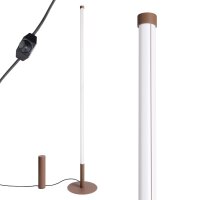 LED Stehleuchte dimmbar Braun 4000K Ø3,5 cm H:150 cm