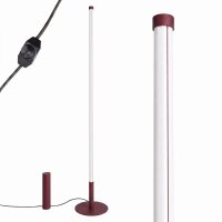LED Stehleuchte dimmbar Burgund 3000K Ø3,5 cm...