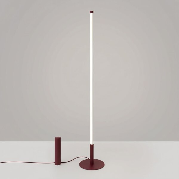 LED Stehlampe dimmbar Burgund 4000K H:150 cm Ø3,5 cm
