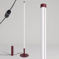 LED Stehlampe dimmbar Burgund 4000K H:150 cm Ø3,5 cm