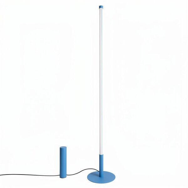 LED Stehlampe dimmbar Hellblau 3000K H:150 cm Ø3,5 cm