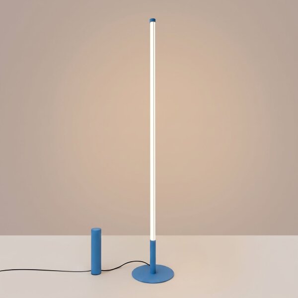 LED Stehlampe dimmbar Hellblau 3000K H:150 cm Ø3,5 cm