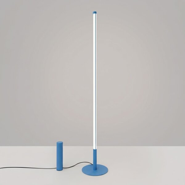 LED Stehlampe dimmbar Hellblau 4000K H:150 cm Ø3,5 cm