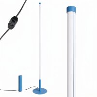 LED Stehlampe dimmbar Hellblau 4000K H:150 cm Ø3,5 cm