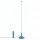 LED Stehlampe dimmbar Hellblau 4000K H:150 cm Ø3,5 cm