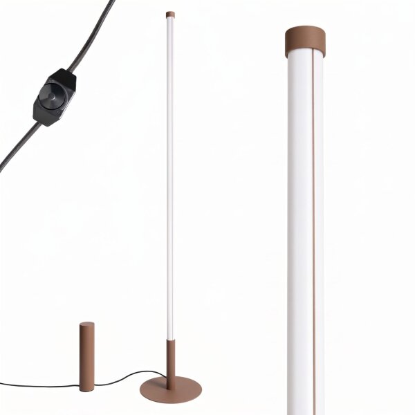 LED Stehlampe dimmbar Mokka 4000K Ø3,5 cm H:150 cm