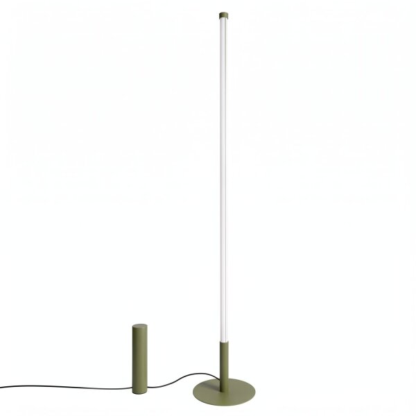 LED Stehleuchte dimmbar Olivgrün 4000K H:150 cm Ø3,5 cm