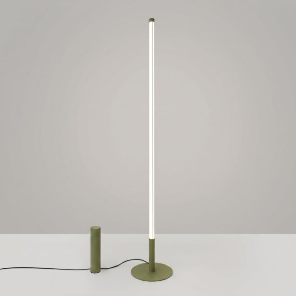 LED Stehleuchte dimmbar Olivgrün 4000K H:150 cm Ø3,5 cm