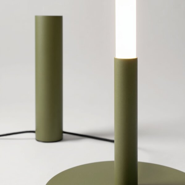 LED Stehleuchte dimmbar Olivgrün 4000K H:150 cm Ø3,5 cm