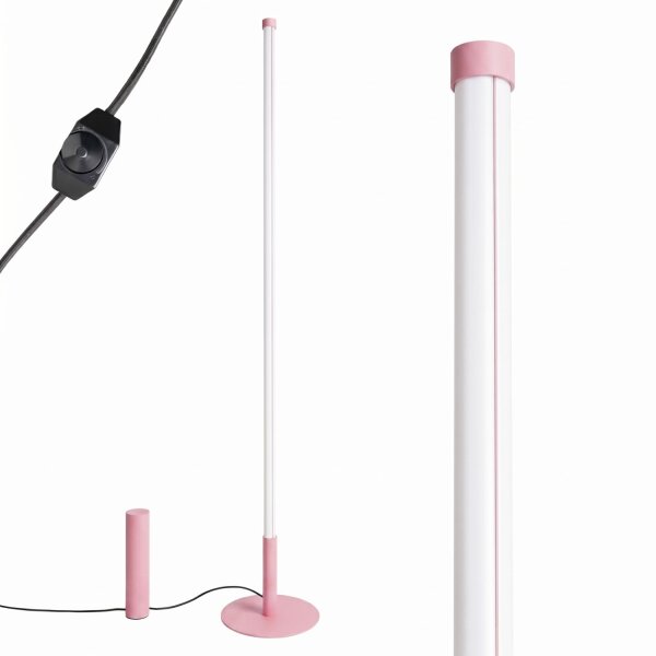 LED Stehleuchte dimmbar Push-DIM Pink 4000K 150 cm