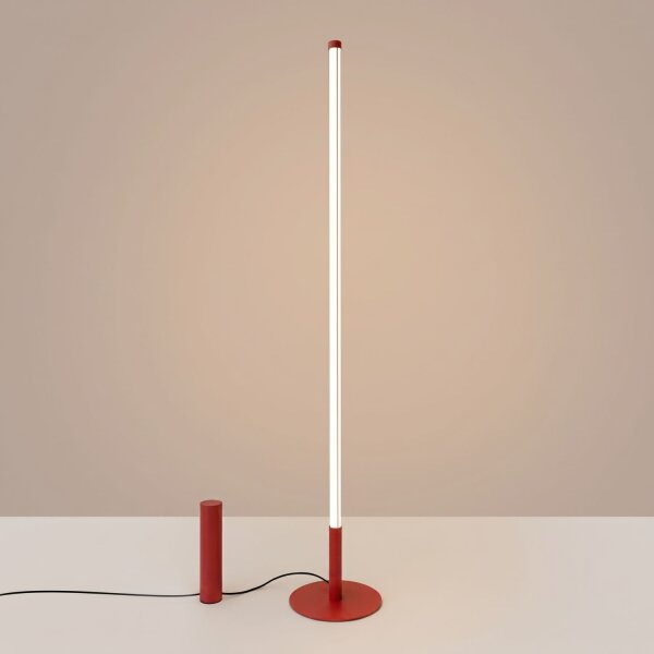 LED Stehleuchte dimmbar Push-DIM Rot 3000K 150 cm