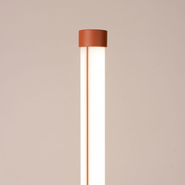LED Stehlampe dimmbar Ockerrot 3000K H:150 cm Ø3,5 cm