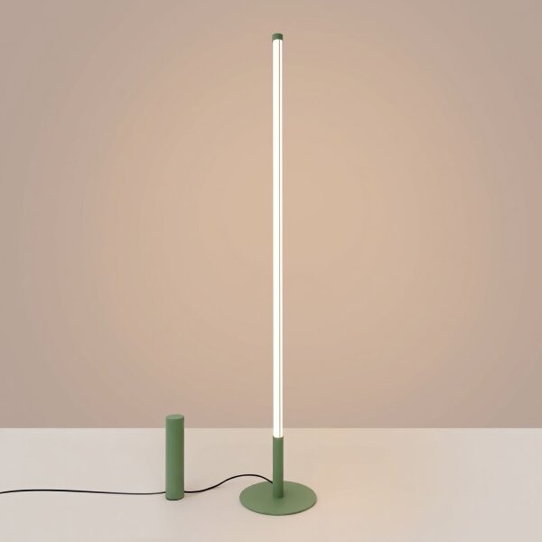LED Stehleuchte dimmbar Salbei 3000K H:150 cm Ø3,5 cm