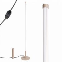 LED Stehleuchte dimmbar Taupe 4000K Ø3,5 cm H:150 cm