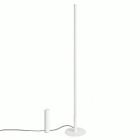 LED Stehlampe dimmbar Weiß Stahl 3000K H:150 cm...
