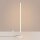 LED Stehlampe dimmbar Weiß Stahl 3000K H:150 cm Ø3,5 cm