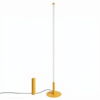 LED Stehleuchte dimmbar Gelb Stahl 3000K 150 cm...