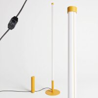 LED Stehlampe dimmbar Gelb 4000K 150 cm Ø3,5 cm...