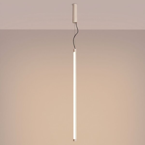LED Hängelampe dimmbar Push-DIM Stahl Beige 3000K Ø3 cm