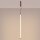 LED Hängelampe dimmbar Push-DIM Braun Stahl 3000K Ø3 cm