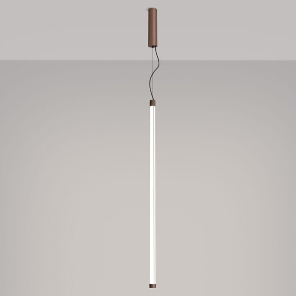 LED Pendelleuchte dimmbar Push-DIM Braun 4000K Ø3 cm