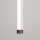 LED Pendelleuchte dimmbar Push-DIM Braun 4000K Ø3 cm
