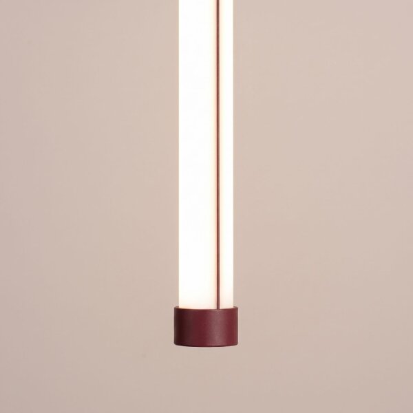 LED Pendelleuchte dimmbar Push-DIM Burgund 3000K Ø3 cm