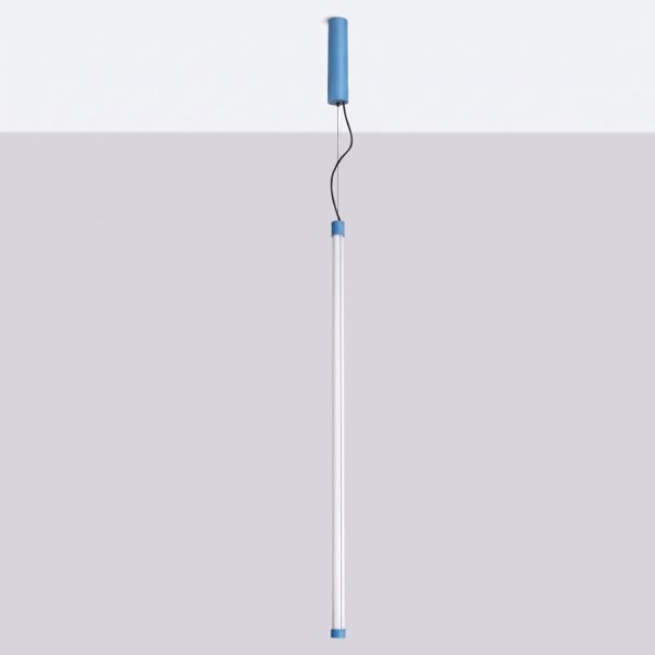 LED Pendelleuchte dimmbar Push-DIM Hellblau 4000K Ø3 cm