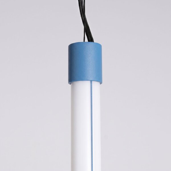 LED Pendelleuchte dimmbar Push-DIM Hellblau 4000K Ø3 cm