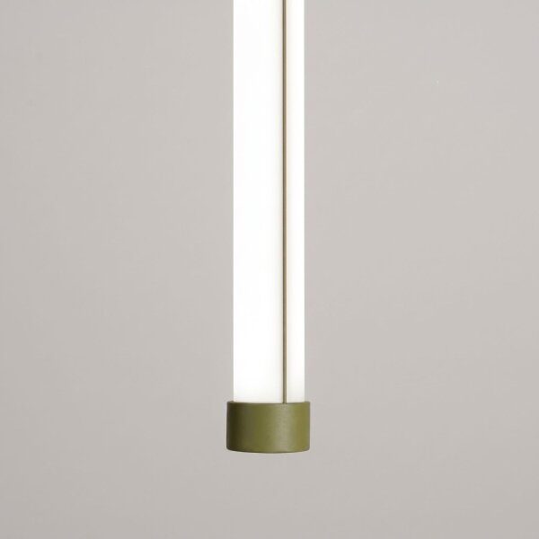 LED Hängelampe dimmbar Push-DIM Olivgrün 4000K Ø3 cm