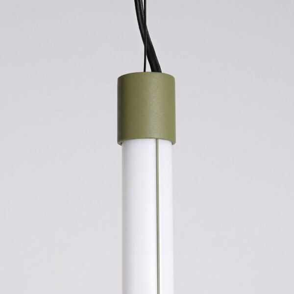 LED Hängelampe dimmbar Push-DIM Olivgrün 4000K Ø3 cm