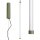 LED Hängelampe dimmbar Push-DIM Olivgrün 4000K Ø3 cm