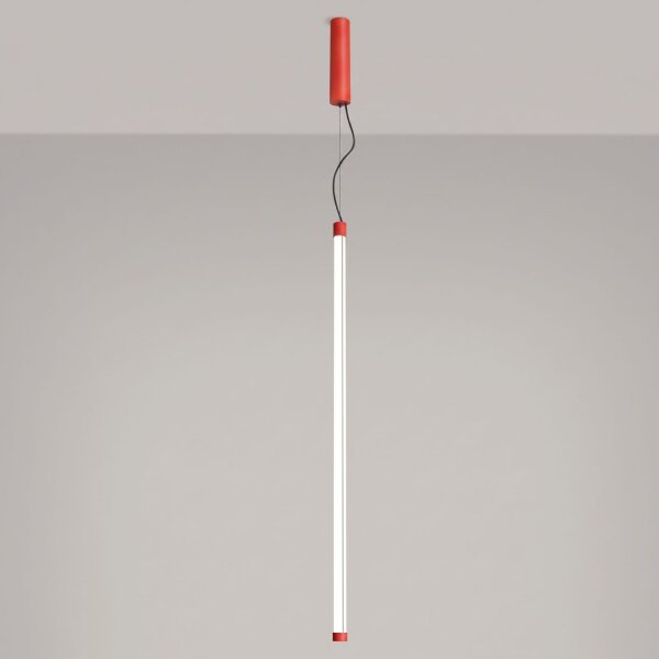 LED Pendelleuchte dimmbar Push-DIM Rot 4000K Ø3 cm