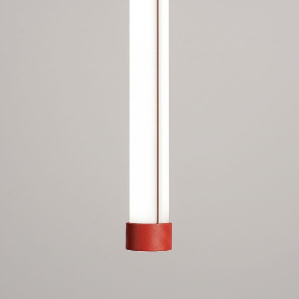 LED Pendelleuchte dimmbar Push-DIM Rot 4000K Ø3 cm
