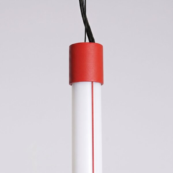 LED Pendelleuchte dimmbar Push-DIM Rot 4000K Ø3 cm