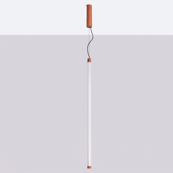 LED Pendelleuchte dimmbar Push-DIM Ockerrot 3000K Ø3 cm
