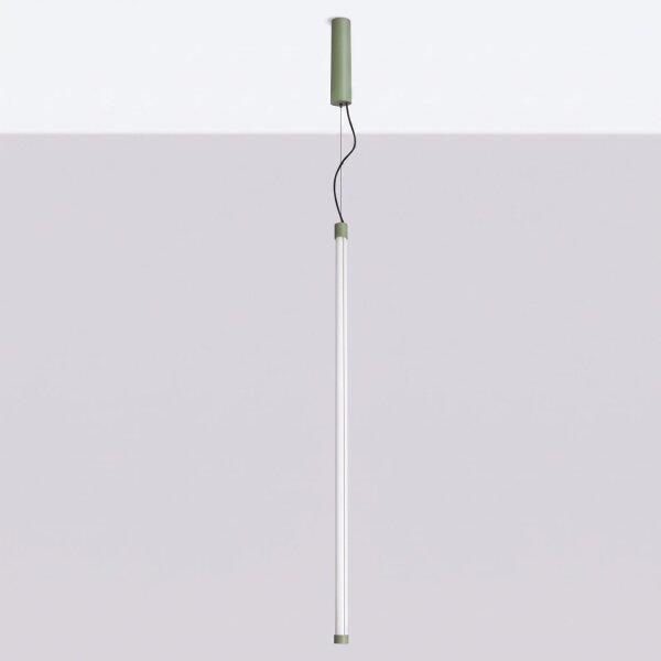 LED Pendelleuchte dimmbar Push-DIM Salbei 3000K Ø3 cm