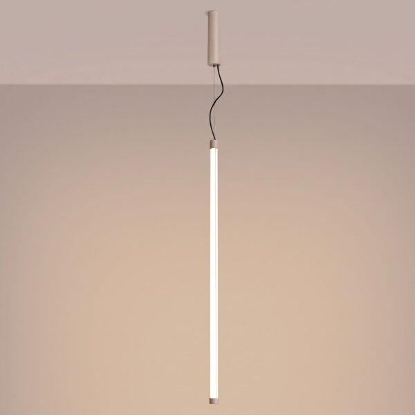 LED Hängelampe dimmbar Push-DIM Taupe Stahl 3000K Ø3 cm
