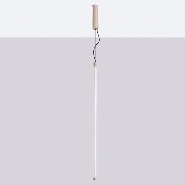 LED Pendelleuchte dimmbar Push-DIM Taupe 4000K Ø3 cm