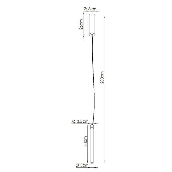 LED Hängelampe dimmbar Push-DIM Beige 3000K B:3 cm
