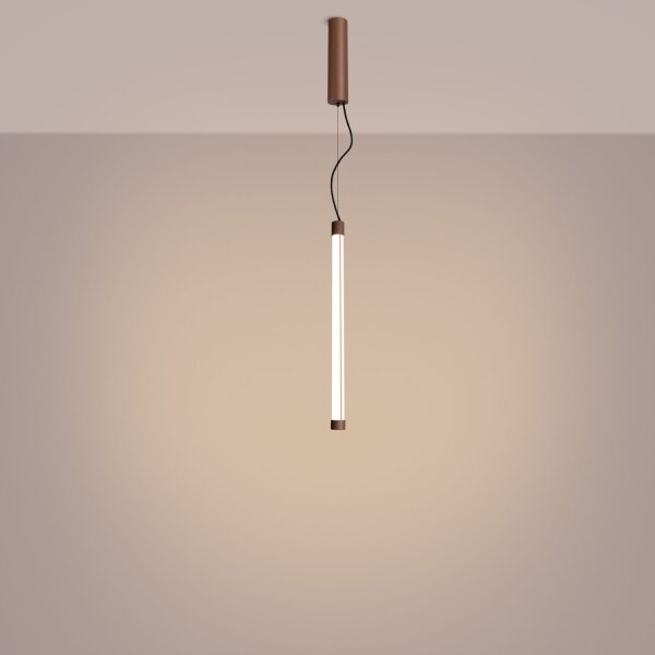 LED Hängelampe dimmbar Push-DIM Braun 3000K B:3 cm