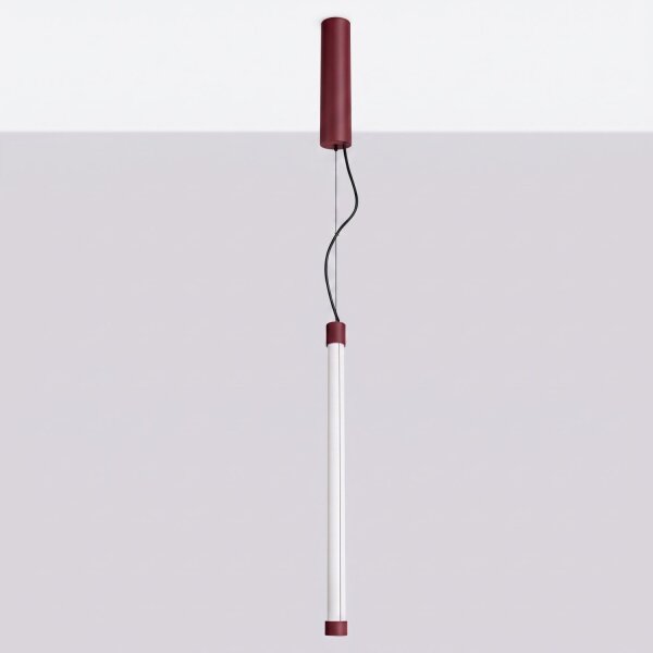 LED Pendelleuchte dimmbar Push-DIM Burgund 3000K B:3 cm