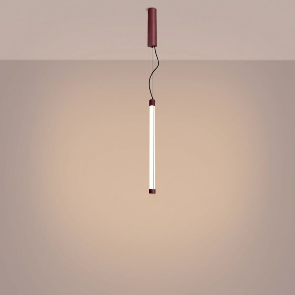 LED Pendelleuchte dimmbar Push-DIM Burgund 3000K B:3 cm