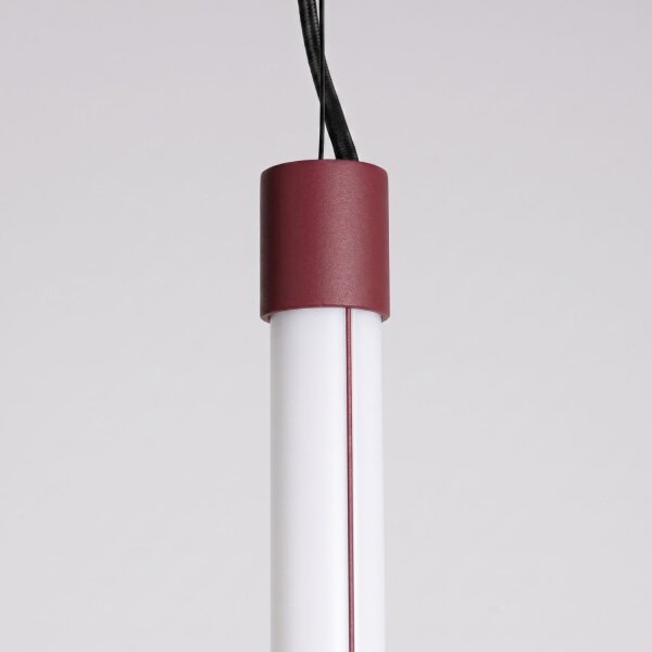 LED Pendelleuchte dimmbar Push-DIM Burgund 3000K B:3 cm