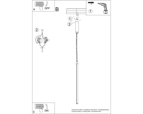 LED Hängelampe dimmbar Push-DIM Burgund 4000K B:3 cm