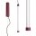 LED Hängelampe dimmbar Push-DIM Burgund 4000K B:3 cm