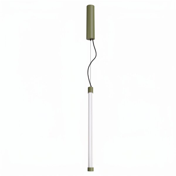 LED Pendelleuchte dimmbar Olivgrün Stahl 4000K B:3 cm