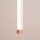 LED Pendelleuchte dimmbar Stahl Pfirsich 3000K B:3 cm