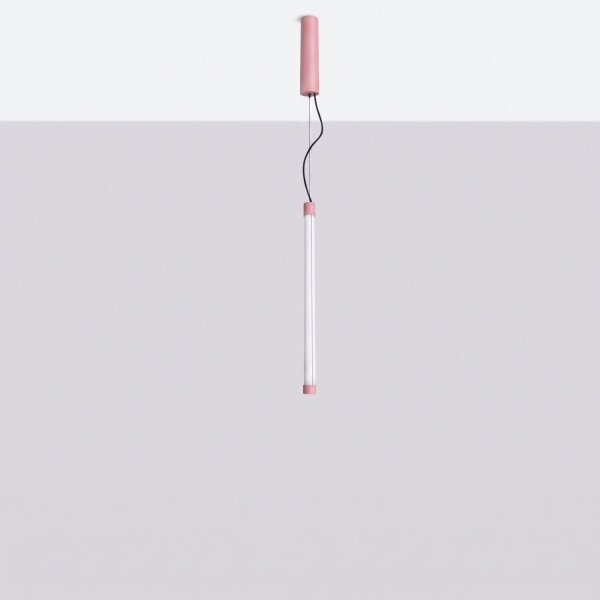 LED Hängelampe dimmbar Push-DIM Pink Stahl 3000K B:3 cm